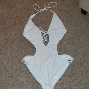 Victorias Secret White One Piece Bathint Suit
